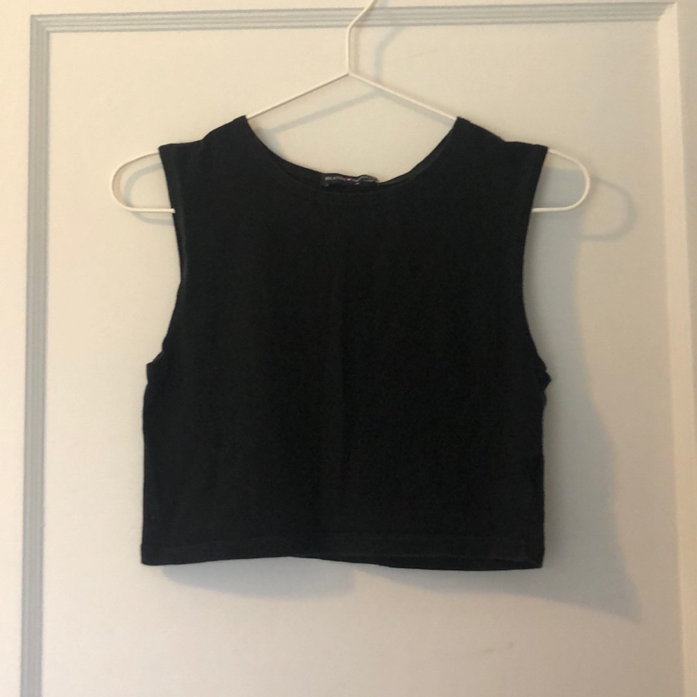 Brandy Melville Black Crop Tank